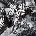 Nageur-LÃ©andre, mosaÃ¯que romaine, Bardo